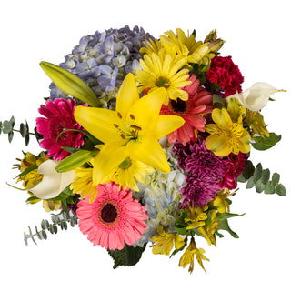 Happy Go Lucky Flower Mixed Bouquet Happy flowers - fresh-cut flowers by Bloomingmore - ideal for weddings and floral events
